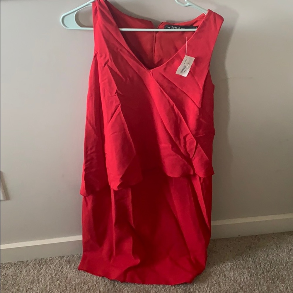 Red IRIS SETLAKWE dress size 8 NWT
